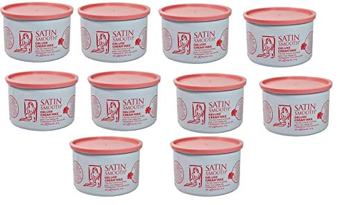 Satin Smooth Deluxe Cream Wax 10-cans setup for professional depilation sessions