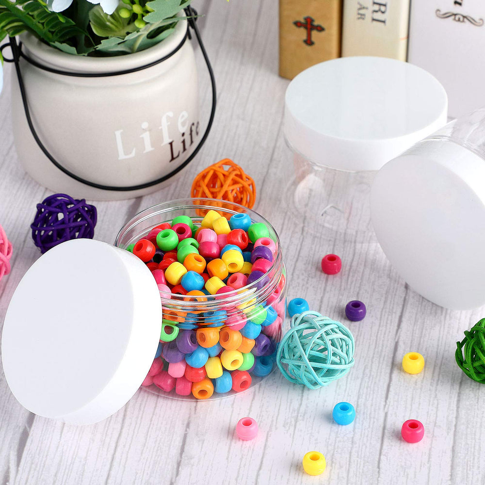 SATINIOR clear PET jar ideal for organizing kitchen condiments and spices.