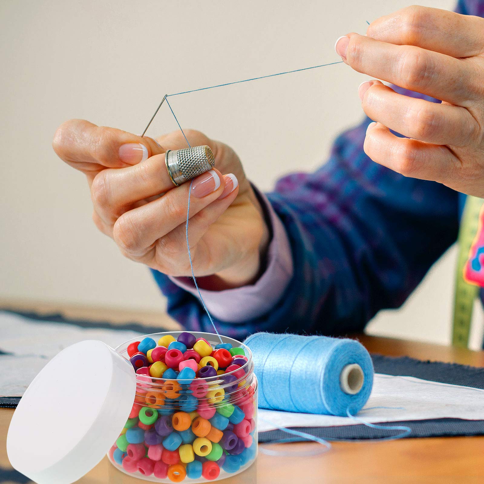 SATINIOR durable PET jars for long-term home organization and storage.