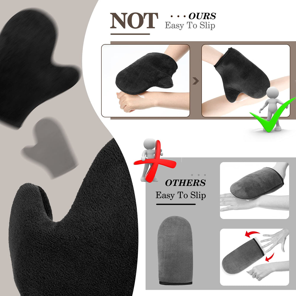 SATINIOR waterproof liner protects hands during sunless tanning