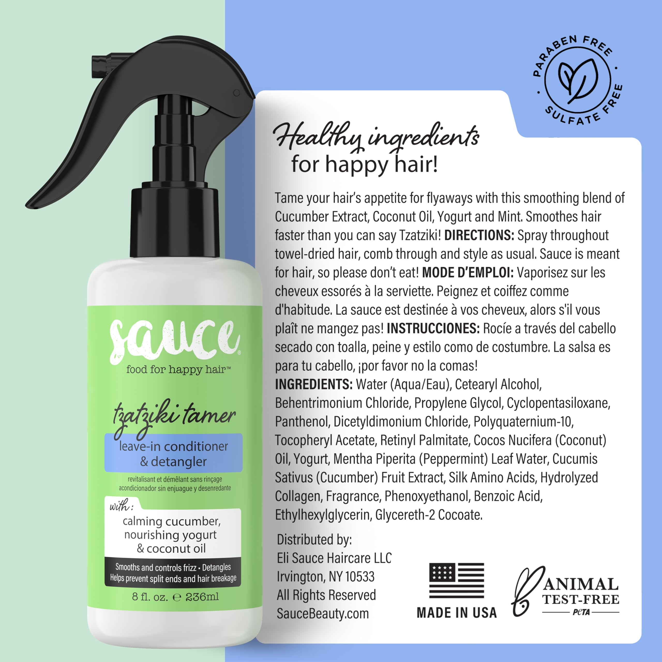 SAUCE BEAUTY Color-Treated Hair Support keeps color-treated strands vibrant and frizz-free.