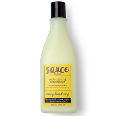SAUCE BEAUTY Creamy House Dressing Conditioner texture close-up highlighting creamy formula for detangling.