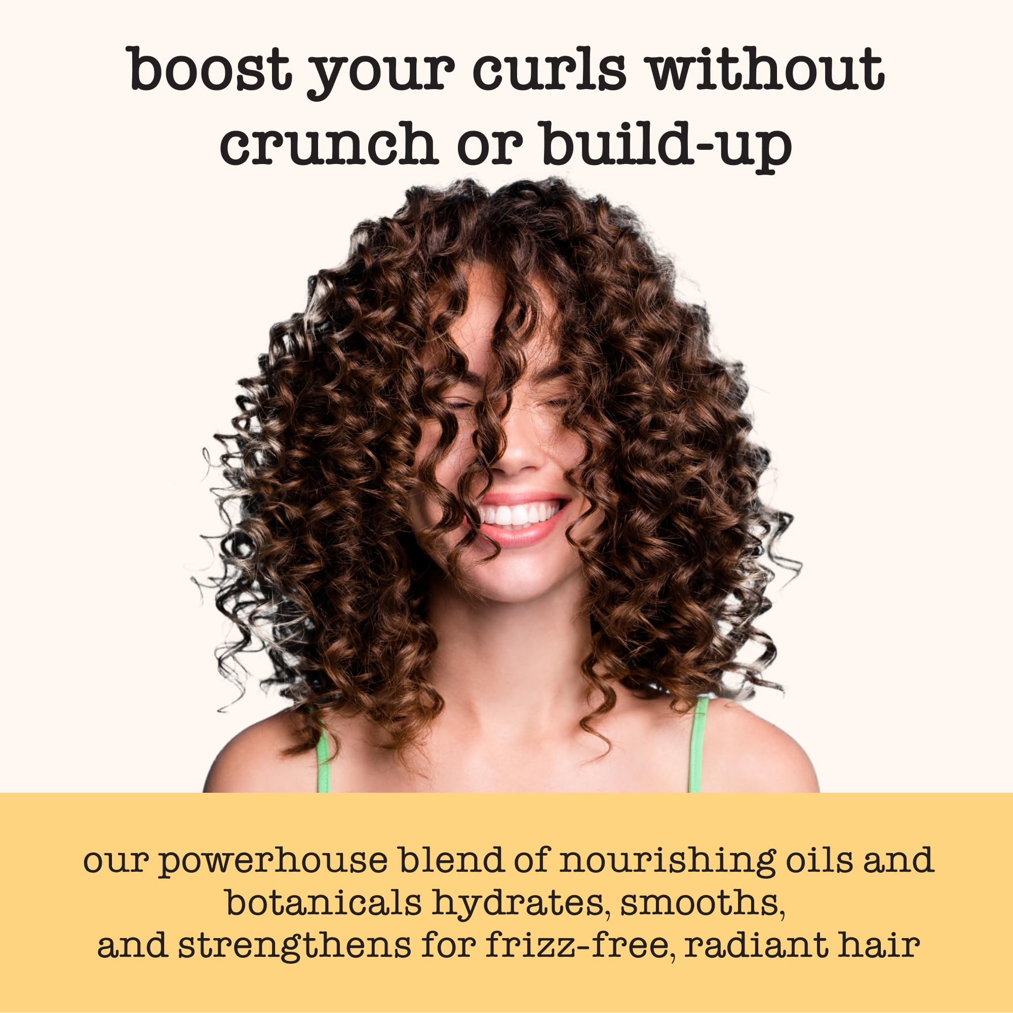 2A to 3B hair with gentle hold and added shine from the curl custard.