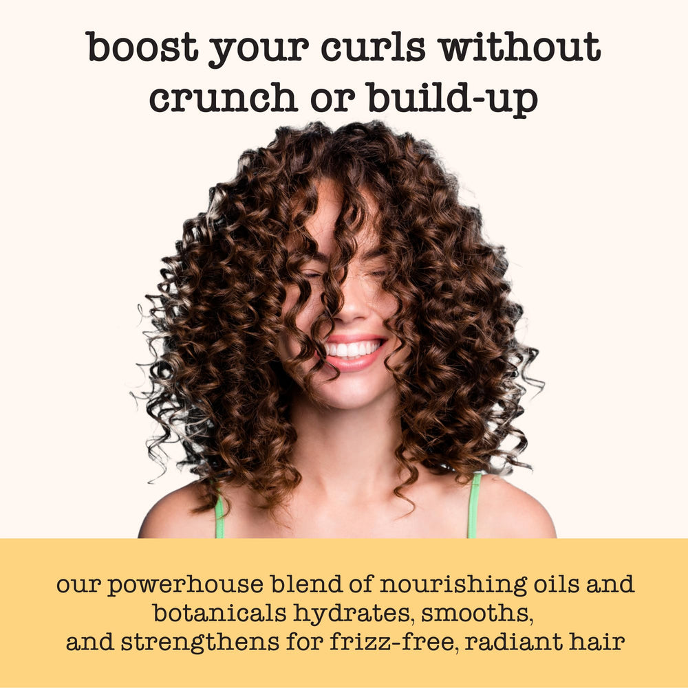 2A to 3B hair with gentle hold and added shine from the curl custard.