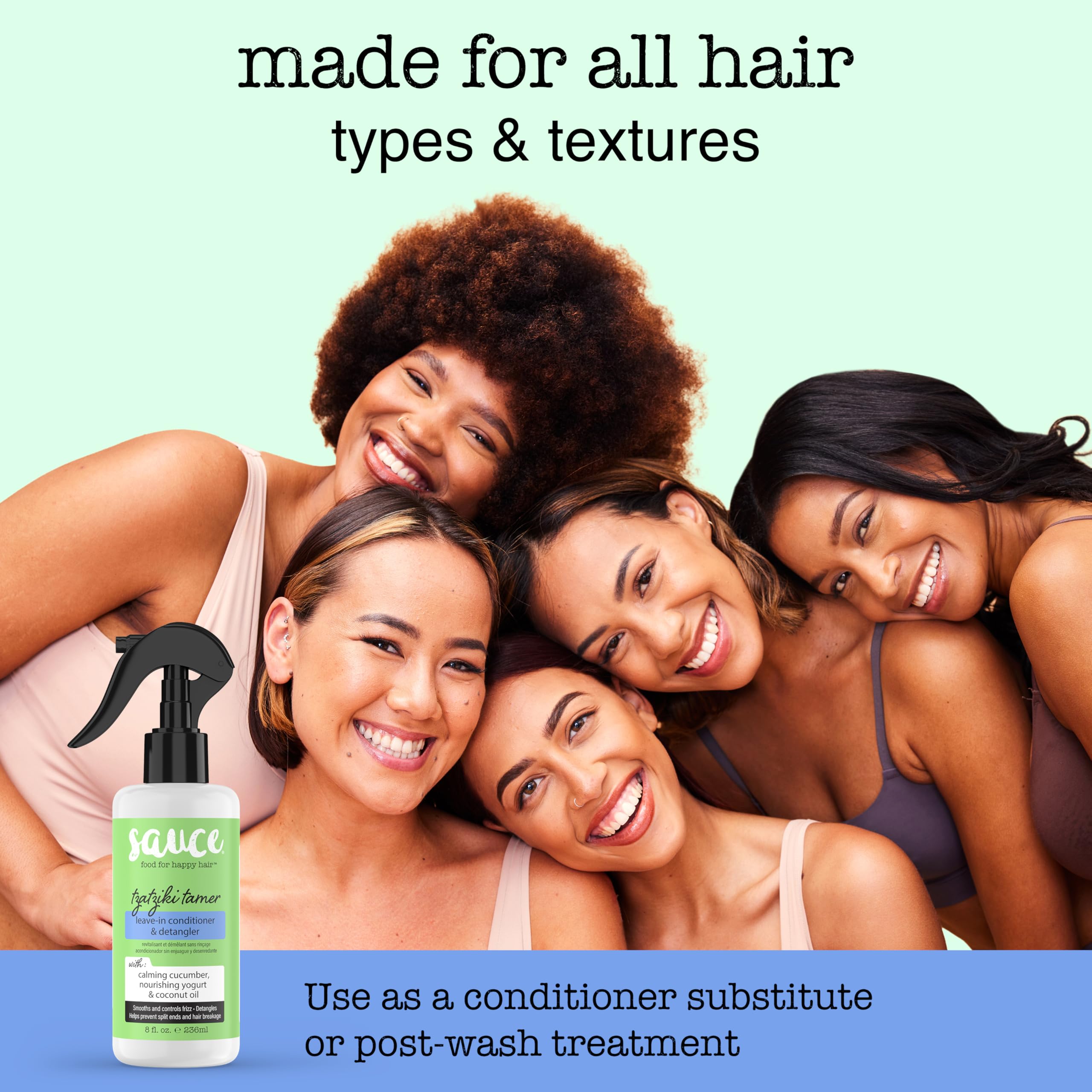 SAUCE BEAUTY Cucumber Mint Scent evokes refreshing aroma during styling sessions.
