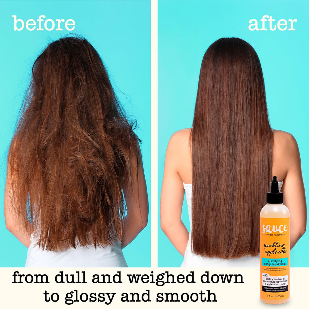 Sauce Beauty Dry Itchy Scalp Relief calms irritation and reduces buildup.