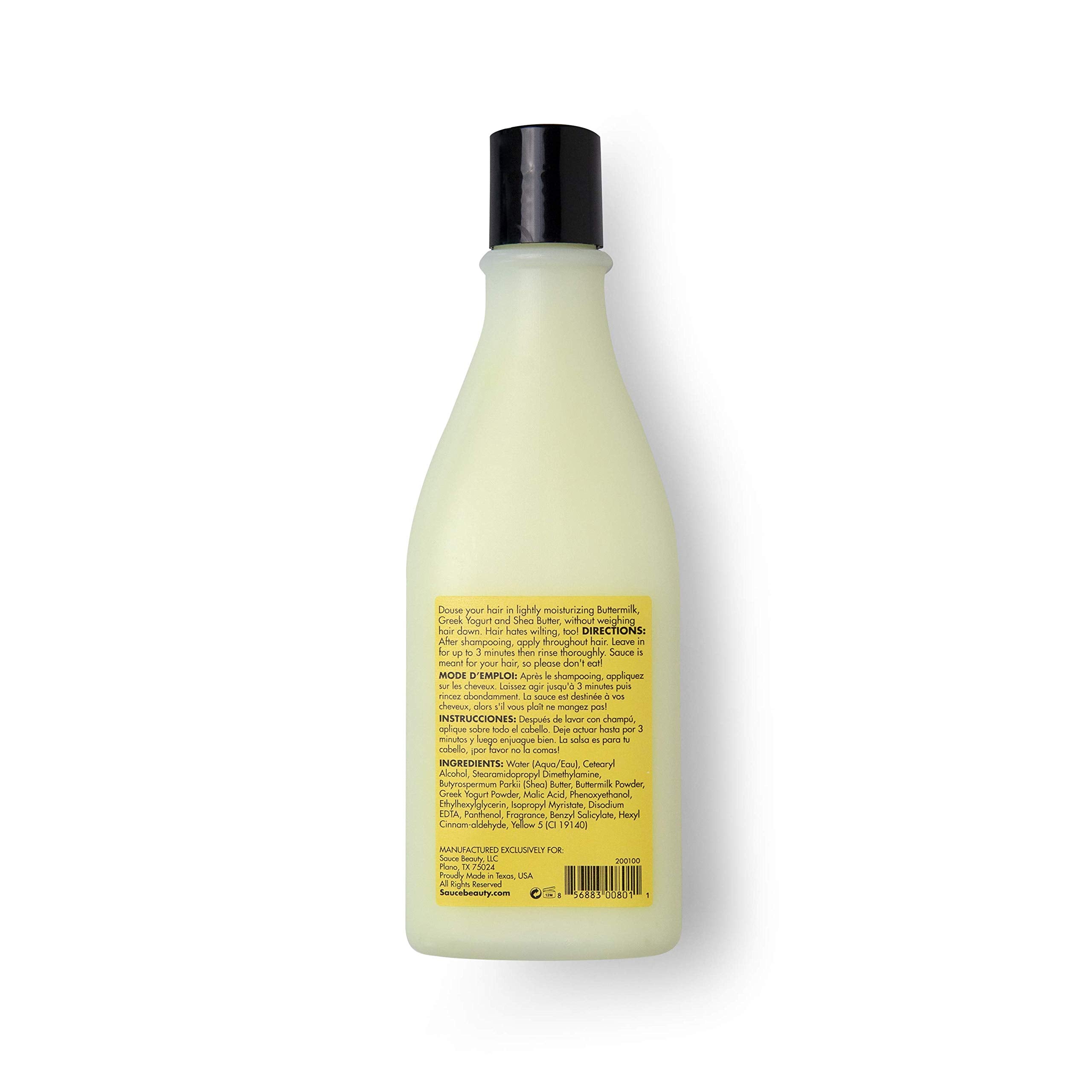 SAUCE BEAUTY frizz control feature demonstrates smoother strands.