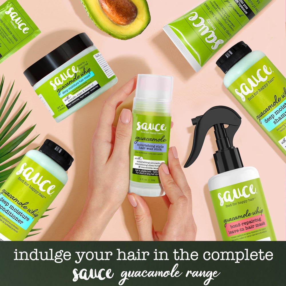 SAUCE BEAUTY Guacamole Whip Shampoo with conditioner duo for hydrated hair.
