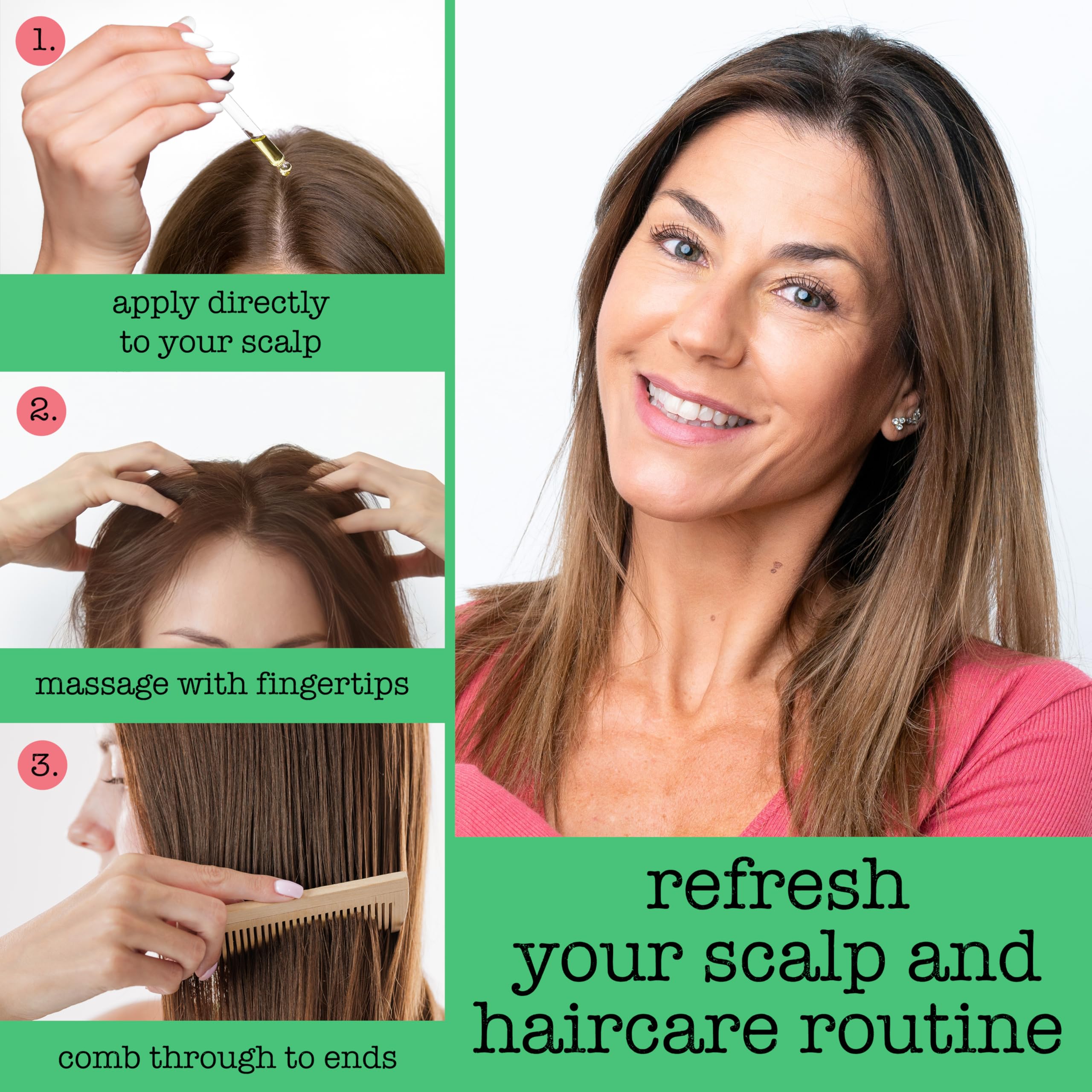 Sauce Beauty Hair Oil applied after shower to help smooth frizz.
