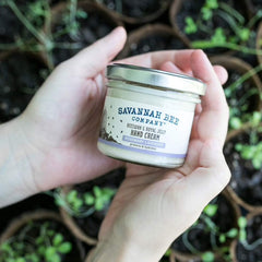 Savannah Bee Company hand moisturizer repair cream packaging ready for travel.