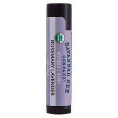 Savannah Bee lip balm tube front for daily moisture and soft lips.