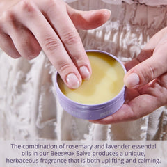 Open tin of Savannah Bee salve ready for on-the-go use.