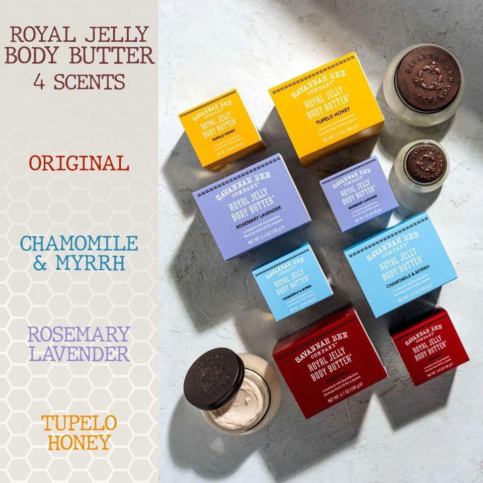 Massage of Savannah Bee Royal Jelly Body Butter for silky skin