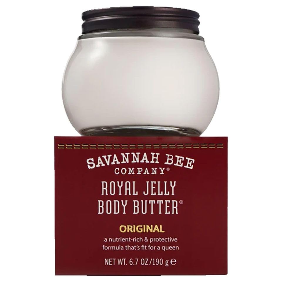 Packaging of Savannah Bee Royal Jelly Body Butter for travel