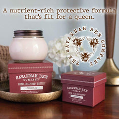 Texture of Savannah Bee Company Royal Jelly Body Butter on skin