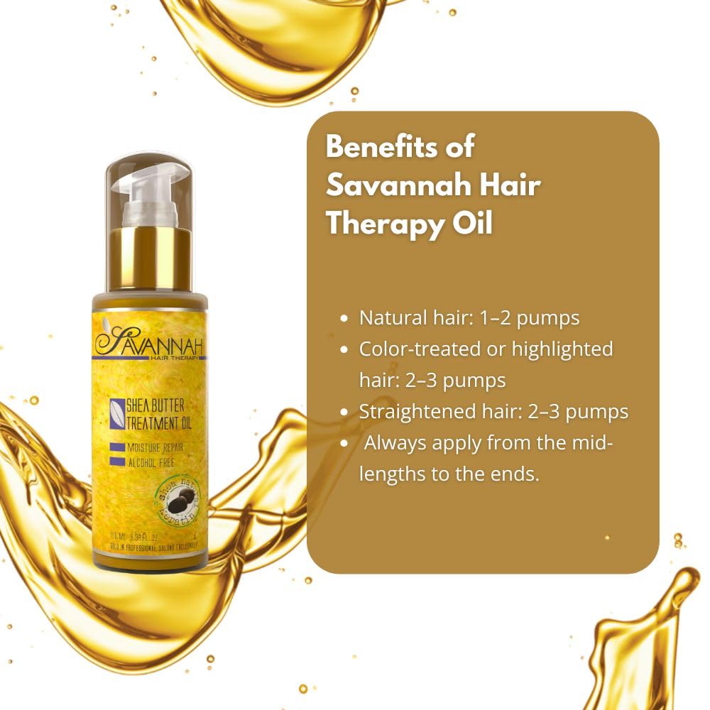 Savannah Hair Therapy frizz-control finish on styled hair for sleek look.