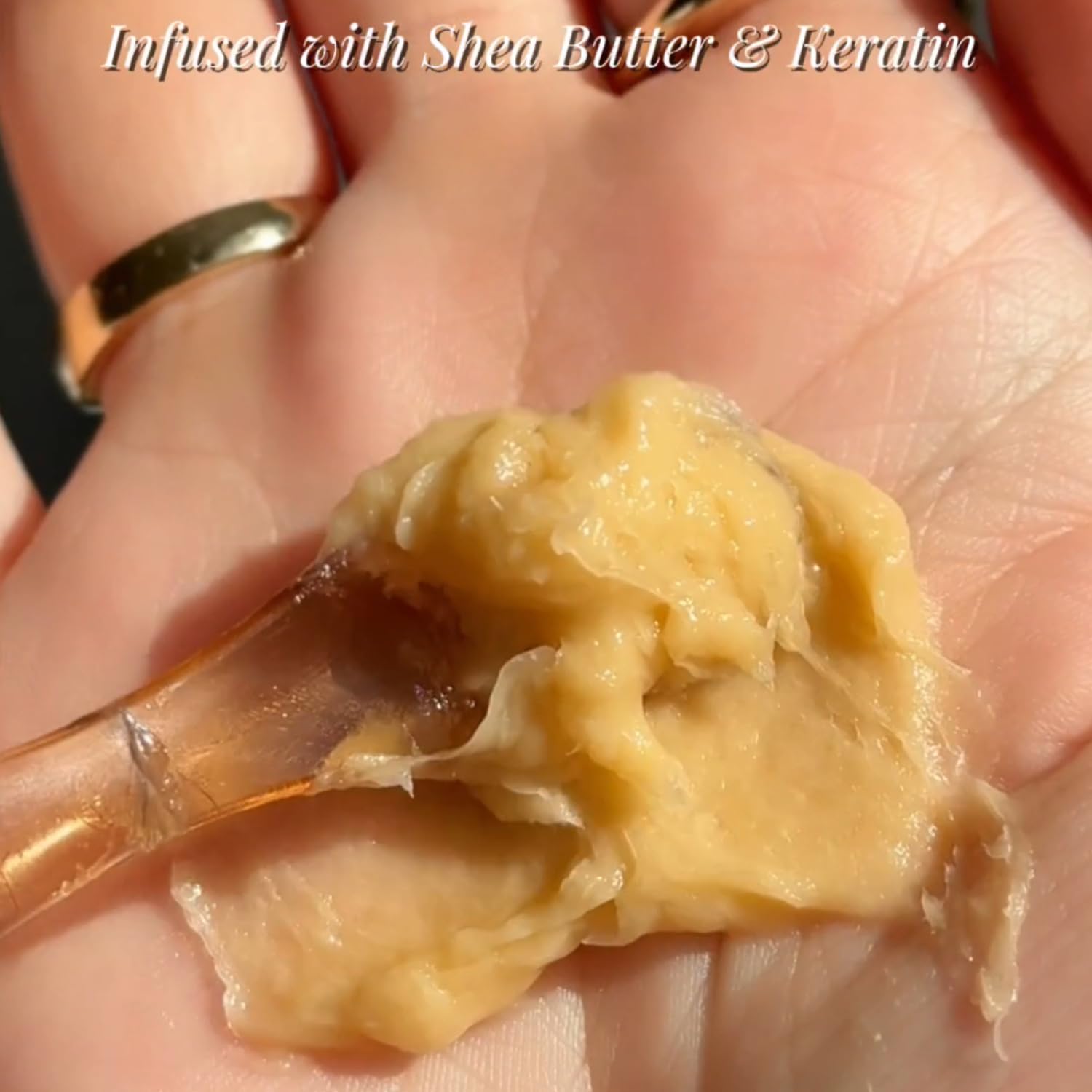 Savannah Hair Therapy keratin mask frizz-control photo implies smoother texture.