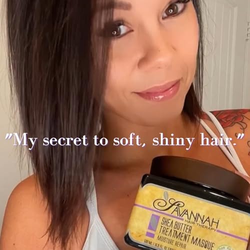 Savannah Hair Therapy keratin mask ingredients panel highlights shea butter and silk.