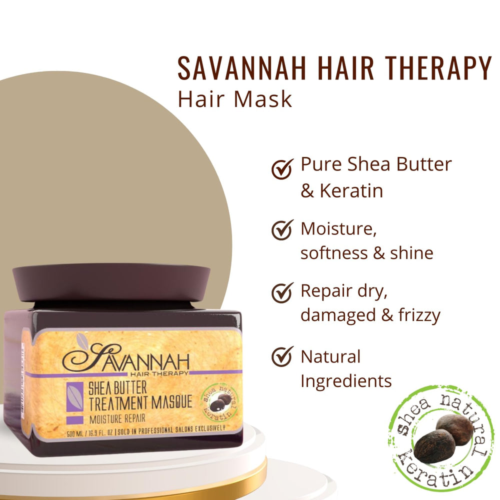 Savannah Hair Therapy keratin mask shine-close-up highlights healthy, glossy hair.