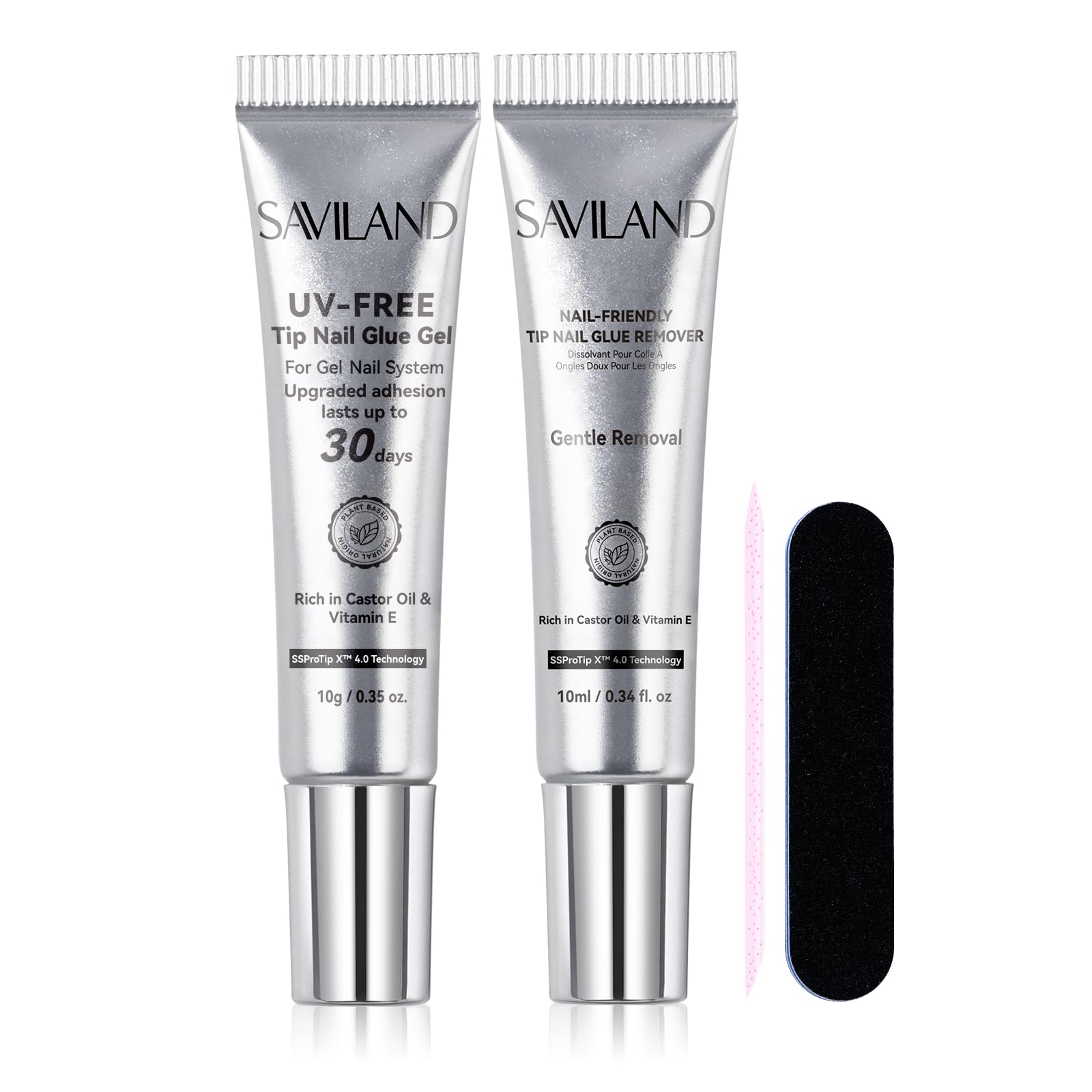 SAVILAND 10g semi-solid nail glue gel bottle for a strong, long-lasting bond.