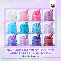 SAVILAND 12-color palette highlights bold, glossy finishes for creative nail art