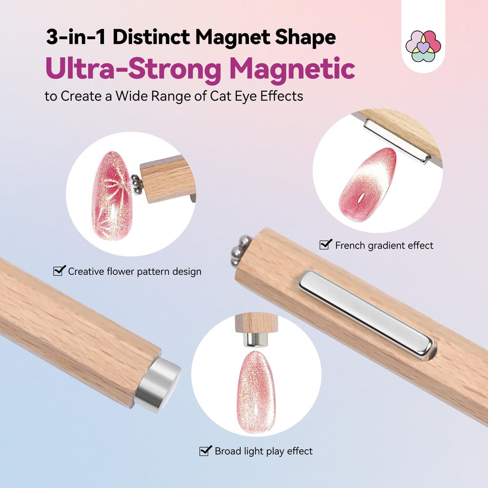 SAVILAND 3-in-1 Cat Eye Magnet Set for versatile designs.