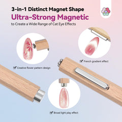 SAVILAND 3-in-1 Cat Eye Magnet Set for versatile designs.