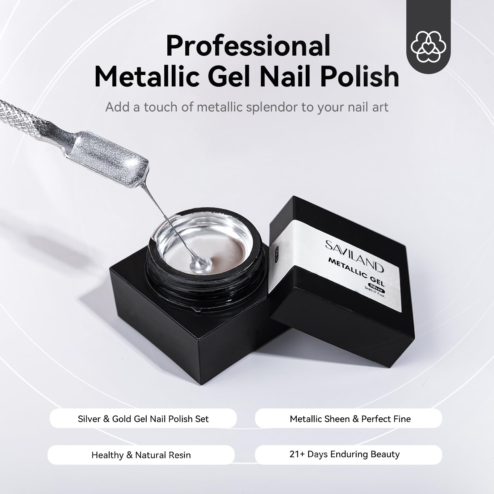 SAVILAND 3D metal painting gel for intricate nail designs