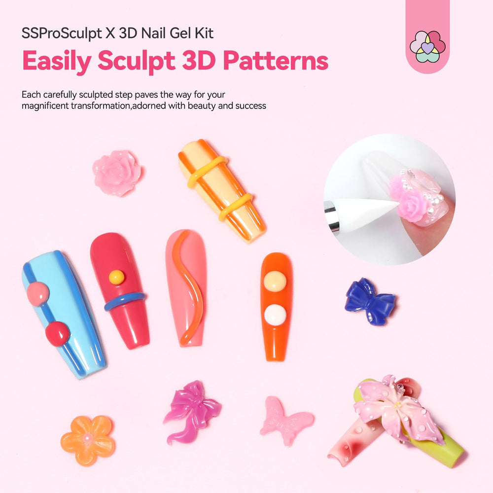 SAVILAND 3D nail gel carving pen shown for precise sculpting details