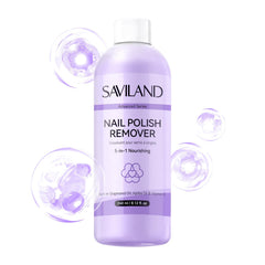 SAVILAND 5-in-1 acetone remover bottle for fast at-home polish removal.