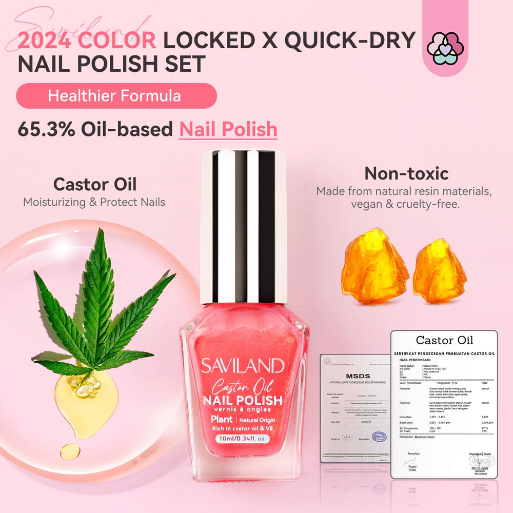 SAVILAND quick-dry removal method shown with cotton pad for easy cleanup.