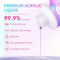 SAVILAND acrylic liquid close-up highlighting clear color and consistency.