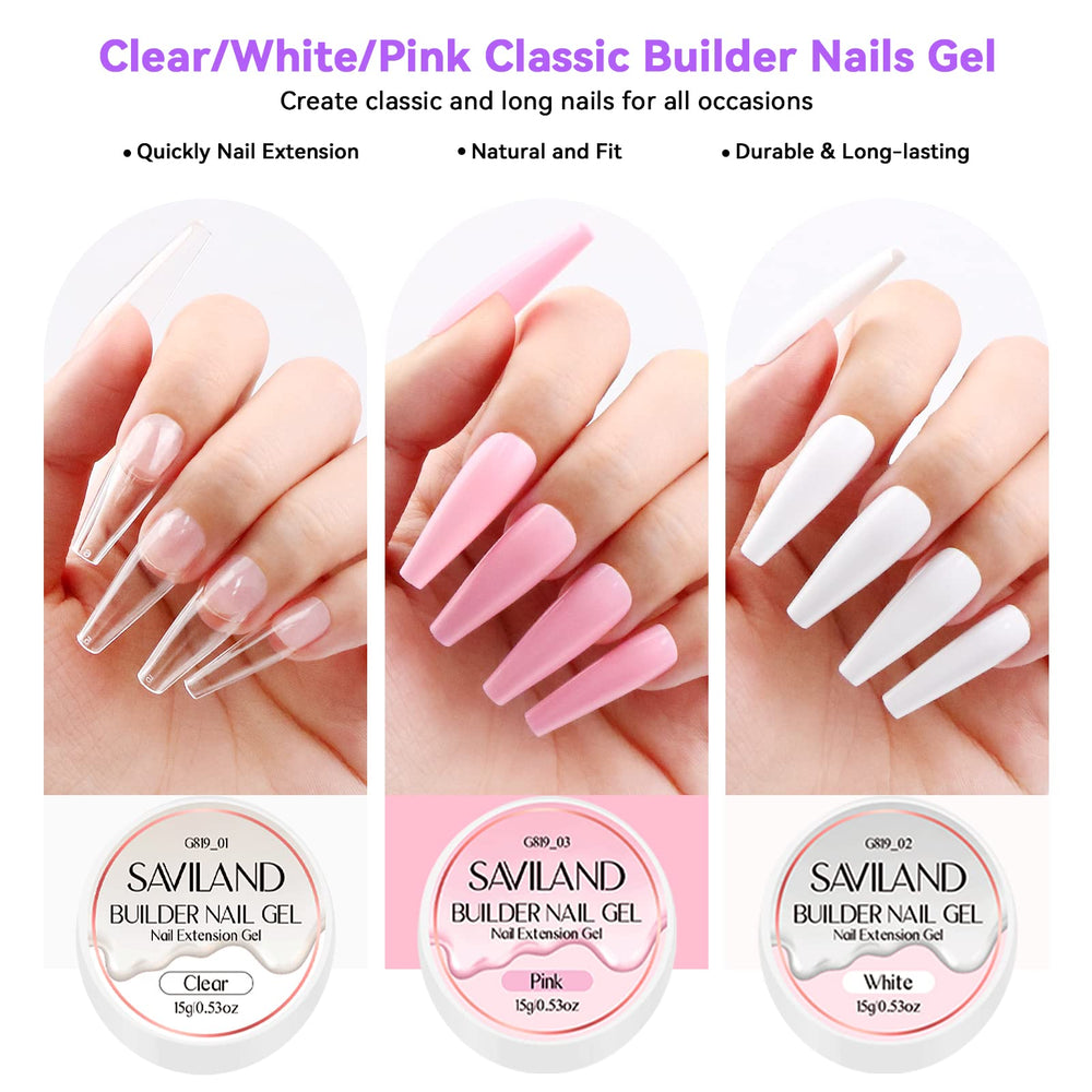 Saviland base and top gel delivering lasting shine
