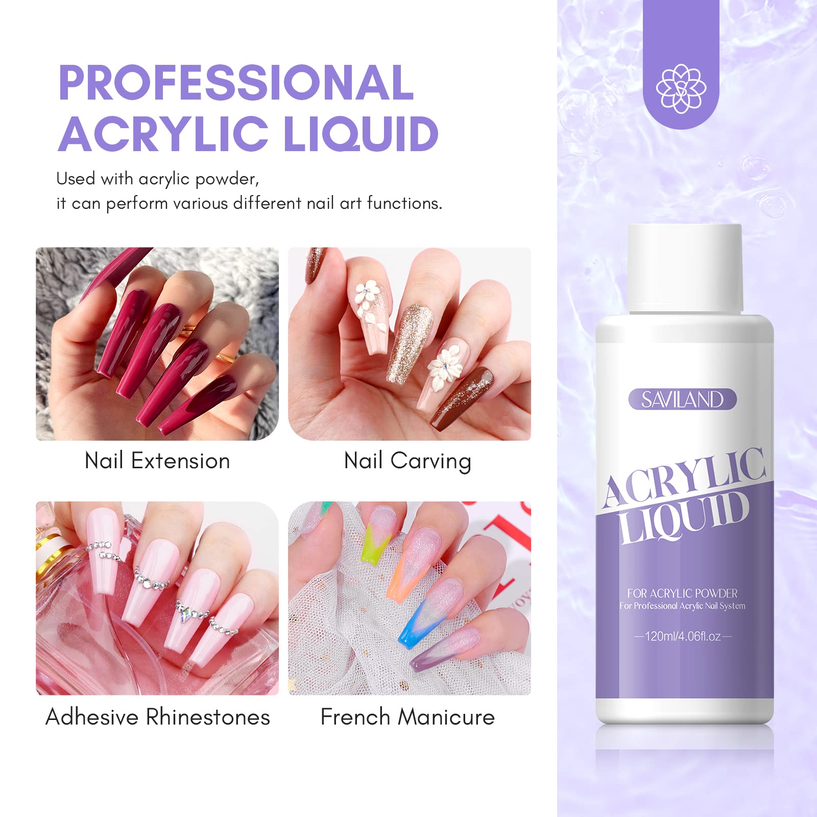 SAVILAND setup for acrylic powder application and extensions
