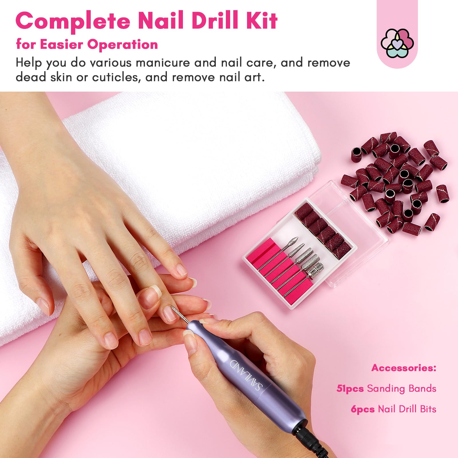 SAVILAND air-drying French manicure without a lamp for convenience.