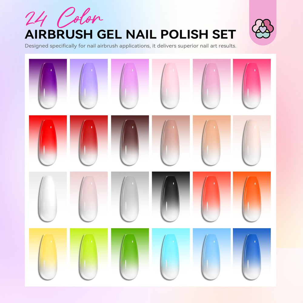 SAVILAND layered nail art designs shown with 24 colors.