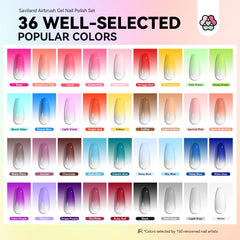 SAVILAND no-dilution airbrush polish ready to spray for quick gradient nails