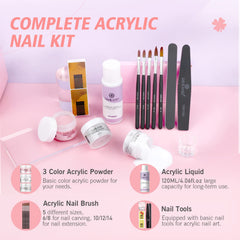 SAVILAND all-in-1 nail kit layout for convenient home or salon use.