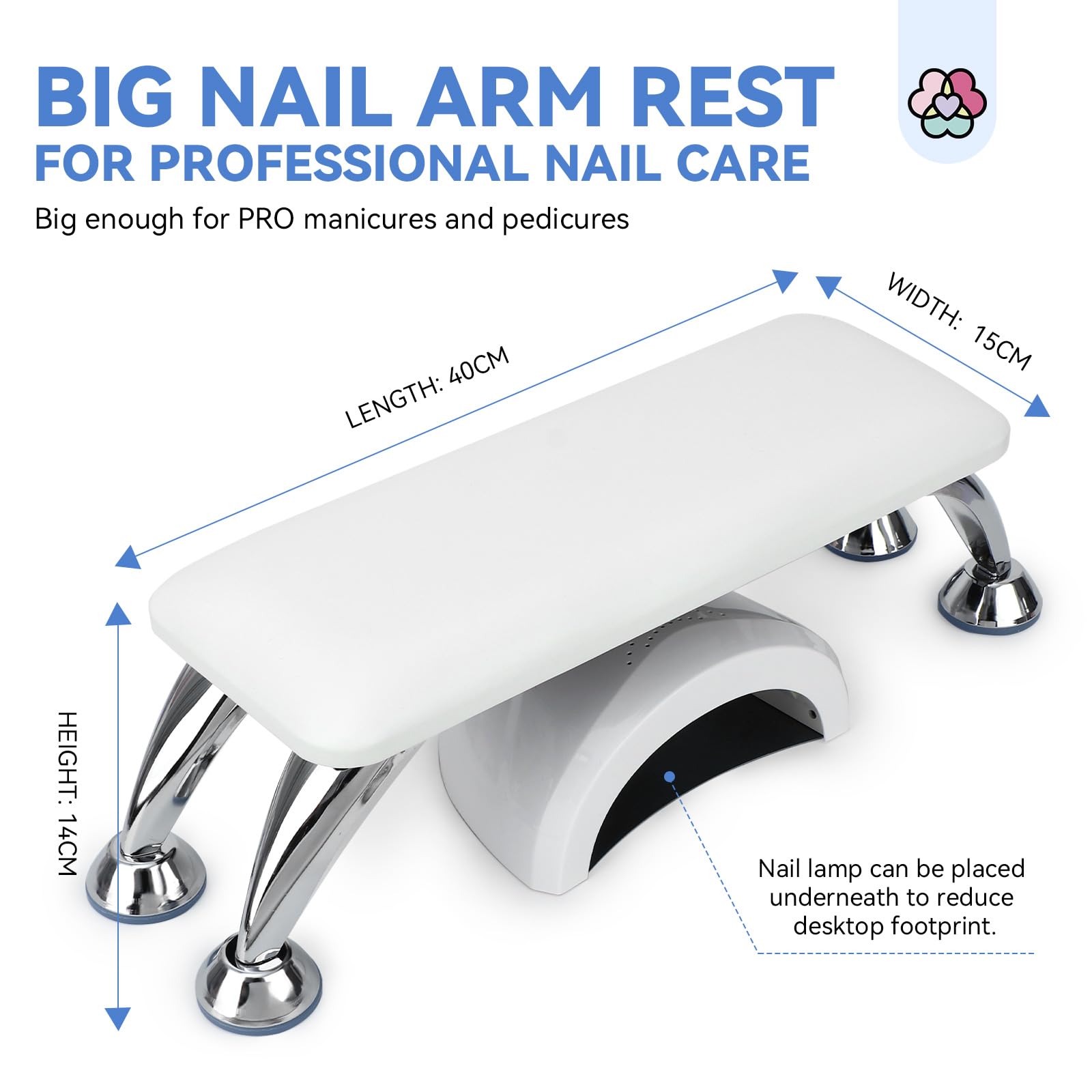 SAVILAND arm rest soft sponge pillow cushions the hand for fatigue-free service.