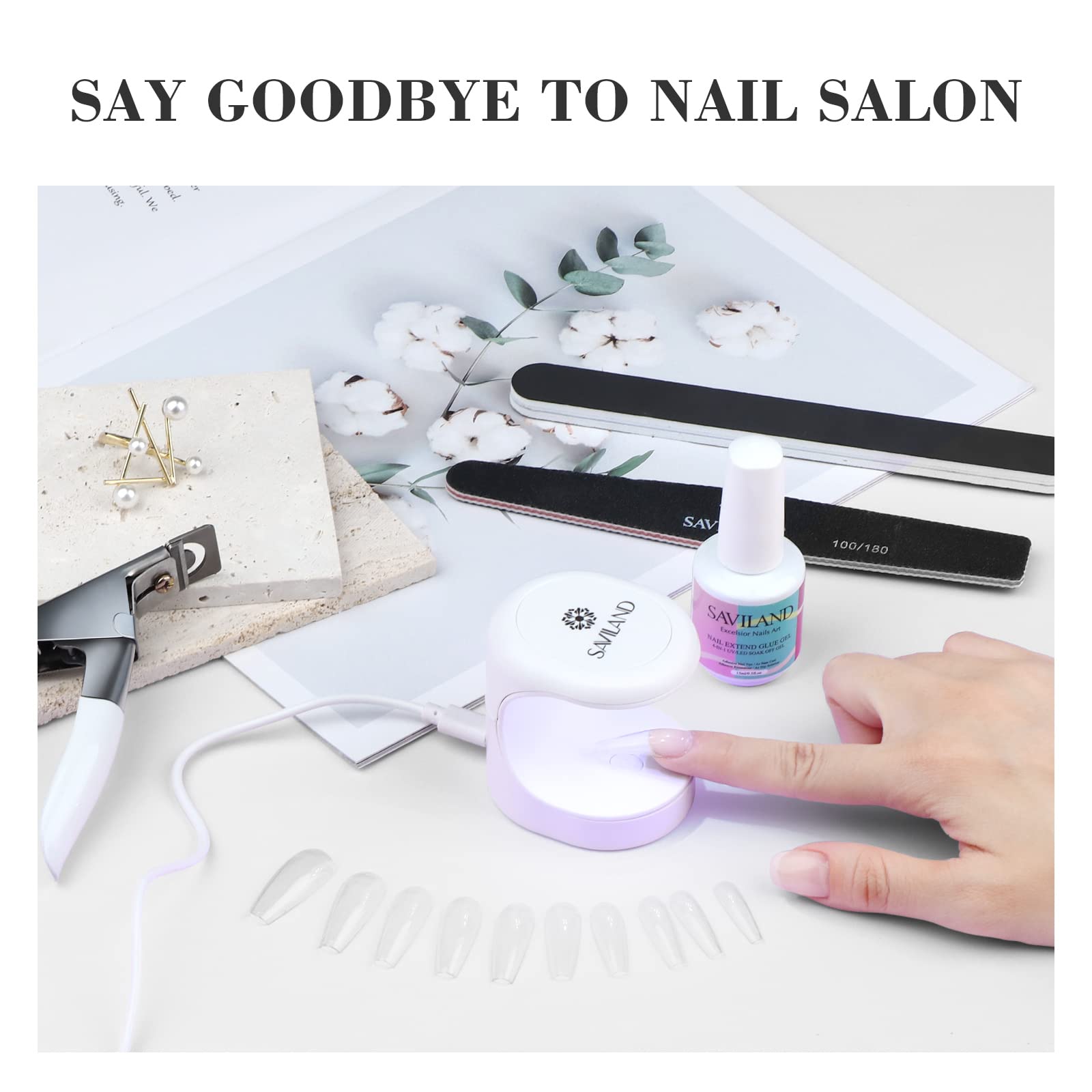 SAVILAND-at-home-nail-art-set enables DIY style.