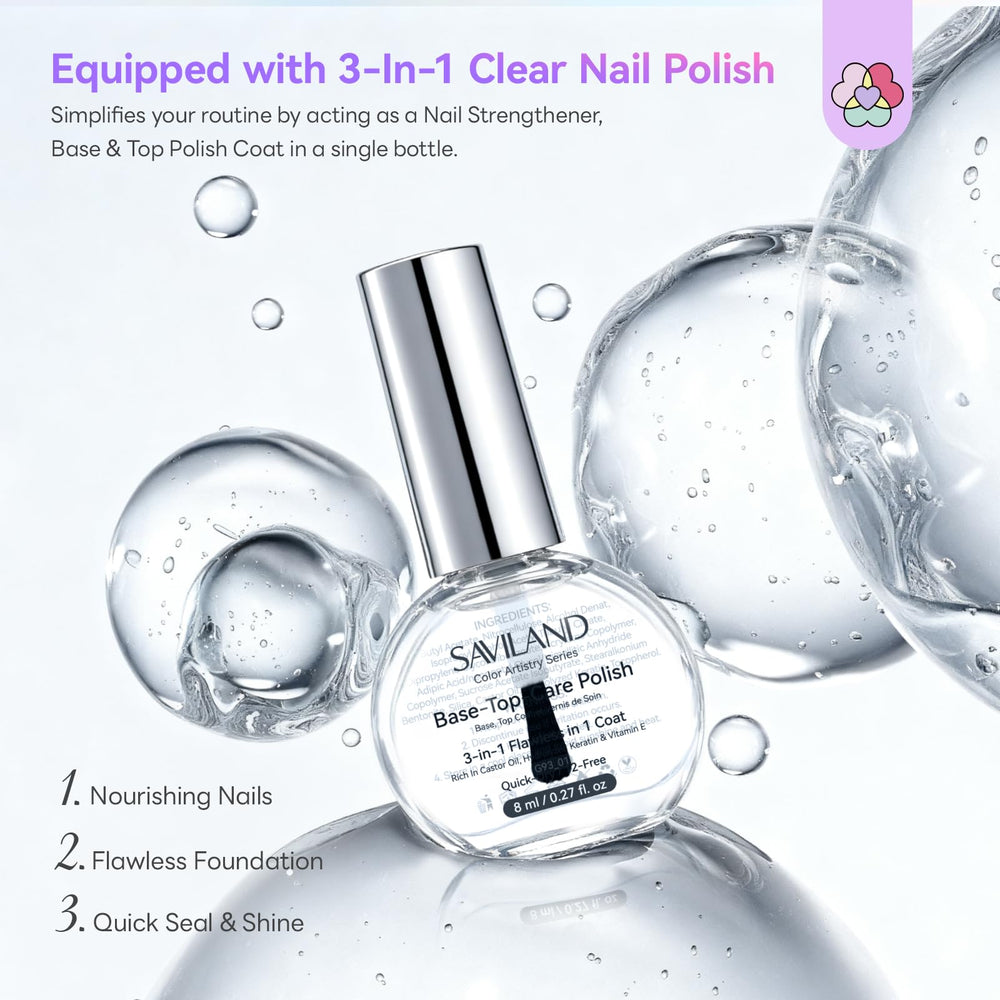 SAVILAND Aurora fast-dry formula applying in minutes.