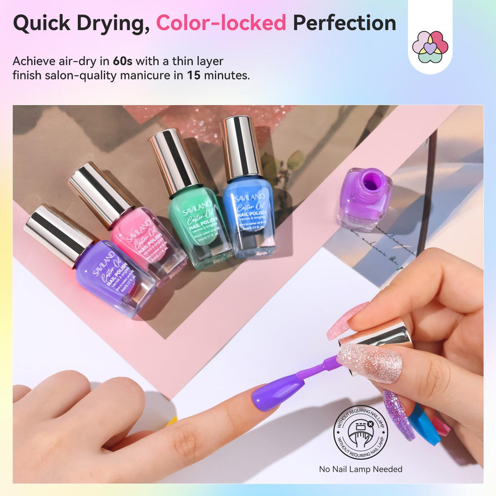 Base coat with glossy and matte top coats for versatile nail finishes.