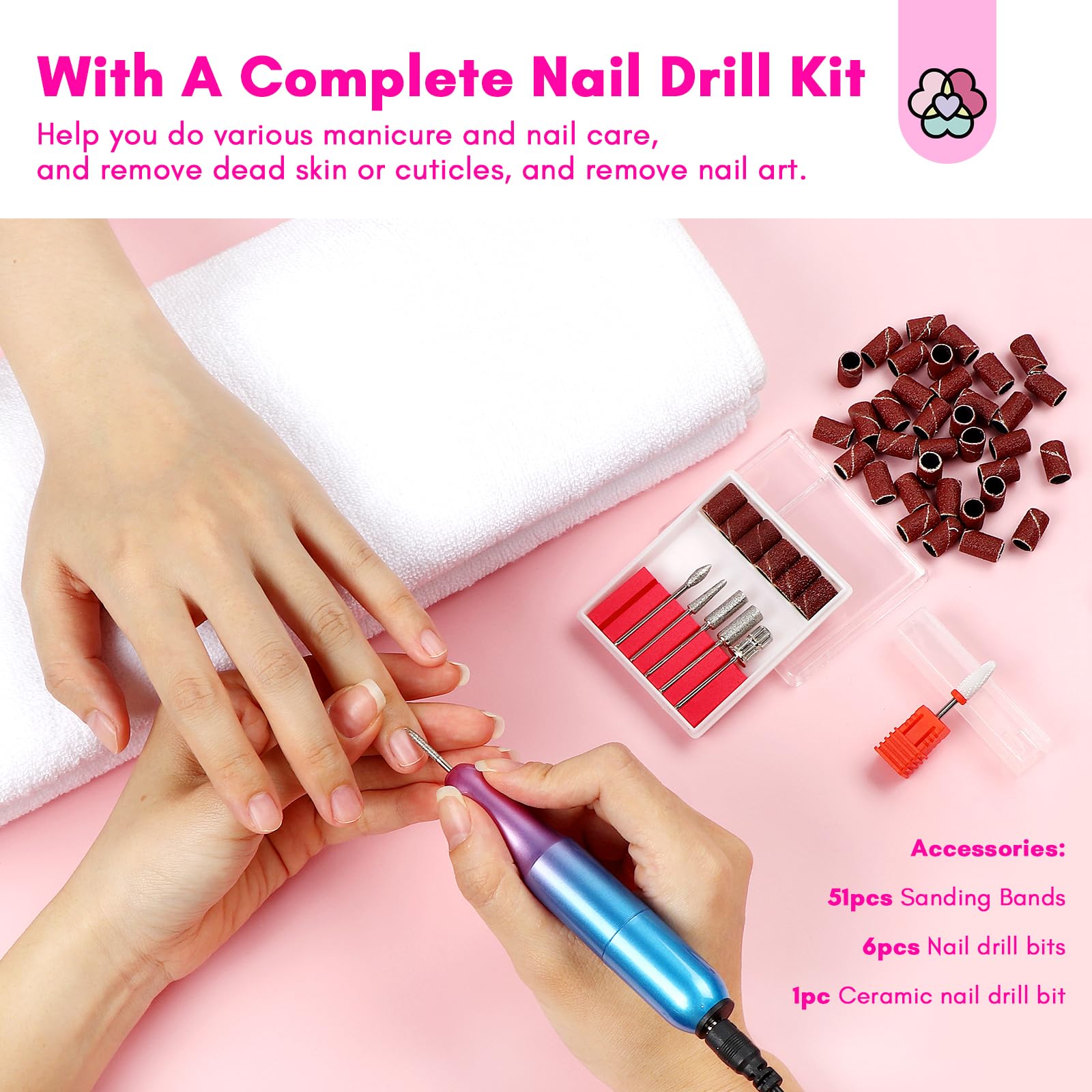 Base and top coats deliver glossy, chip resistant results.