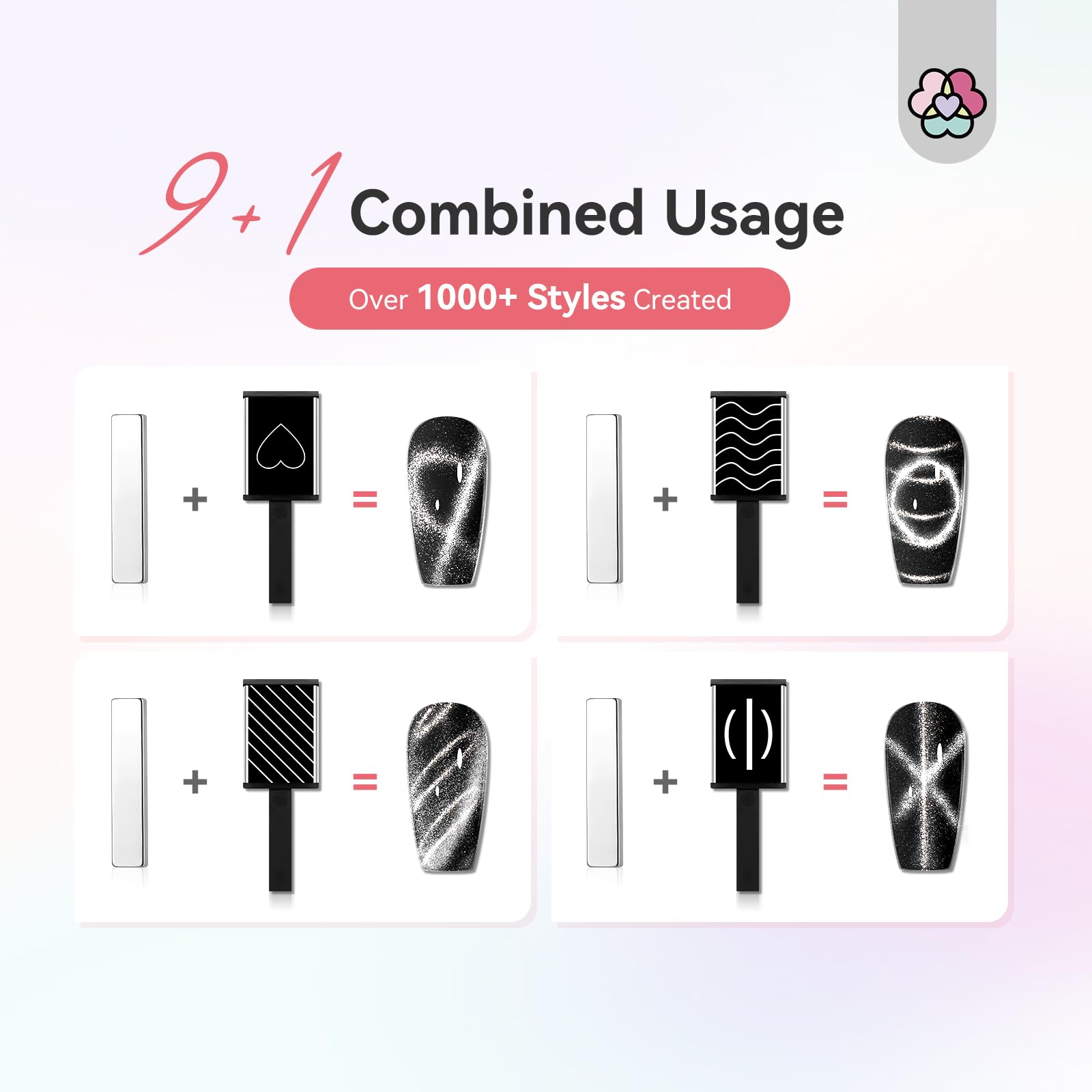 SAVILAND beginner-friendly cat eye magnet makes nails easy.