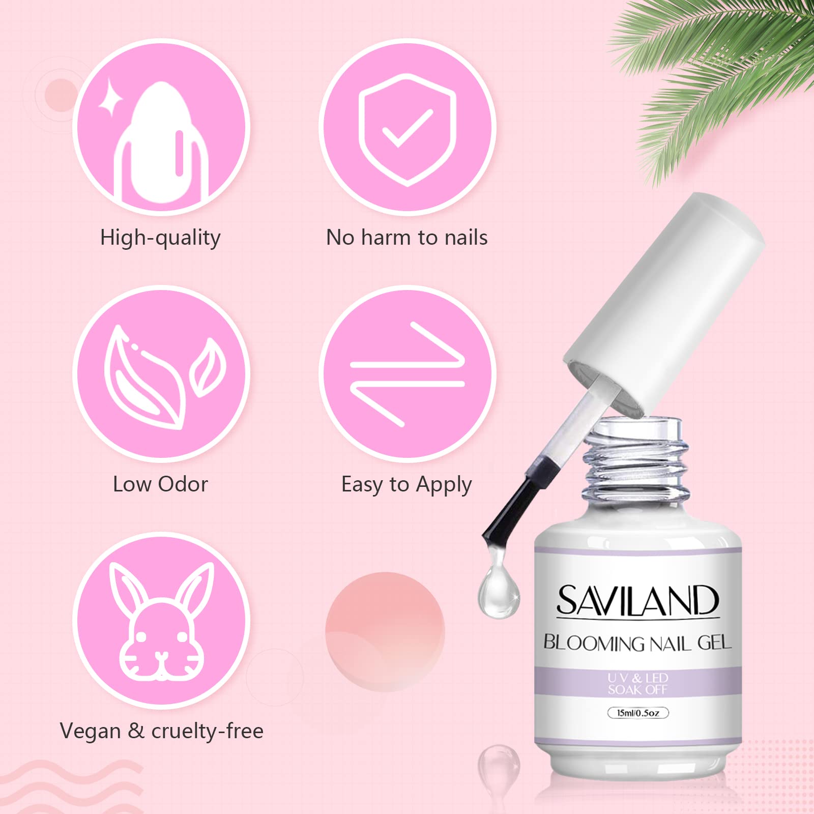 SAVILAND Blooming Gel flower-prints nails showcasing petals and bloom patterns