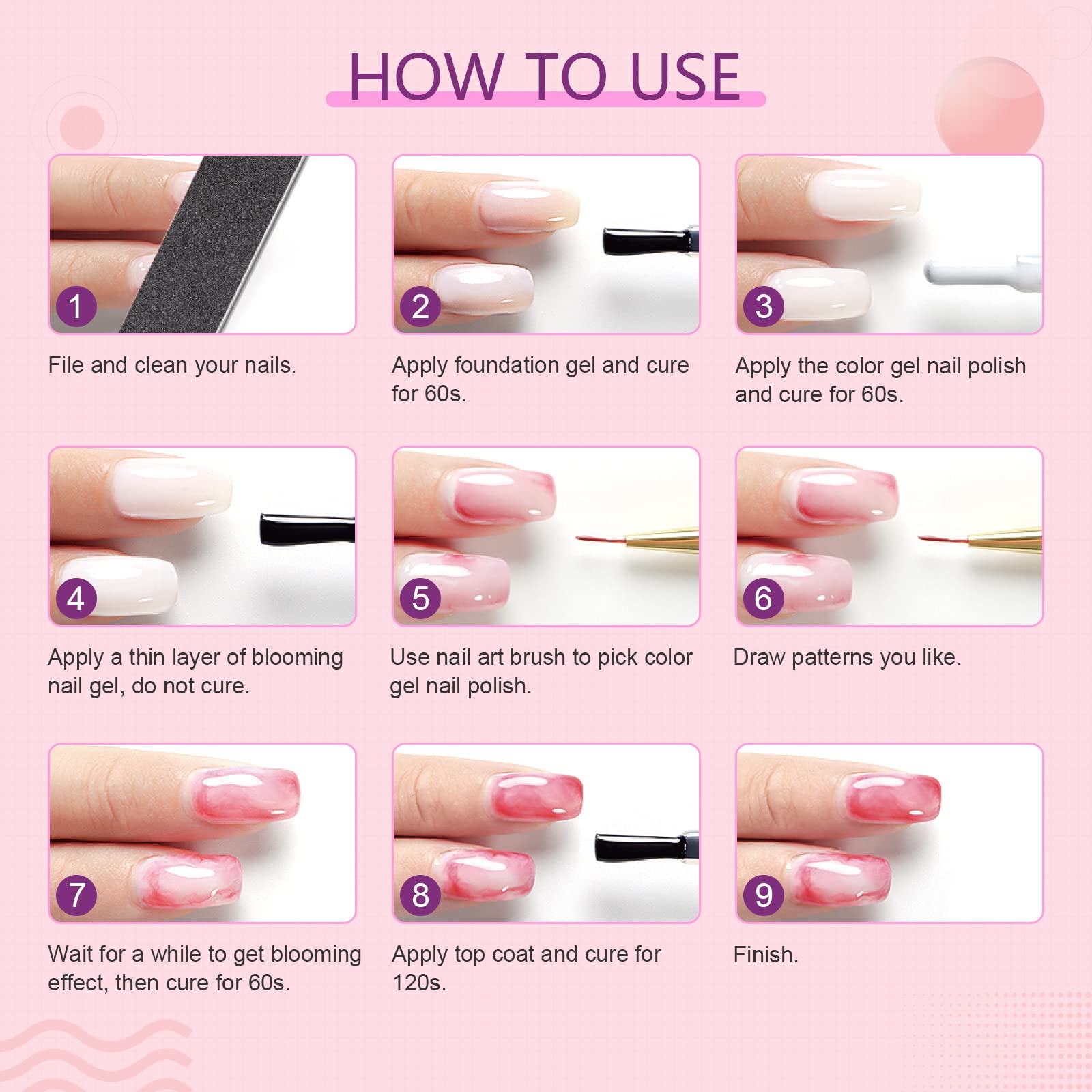 SAVILAND Blooming Gel home salon setup for DIY nail art at home