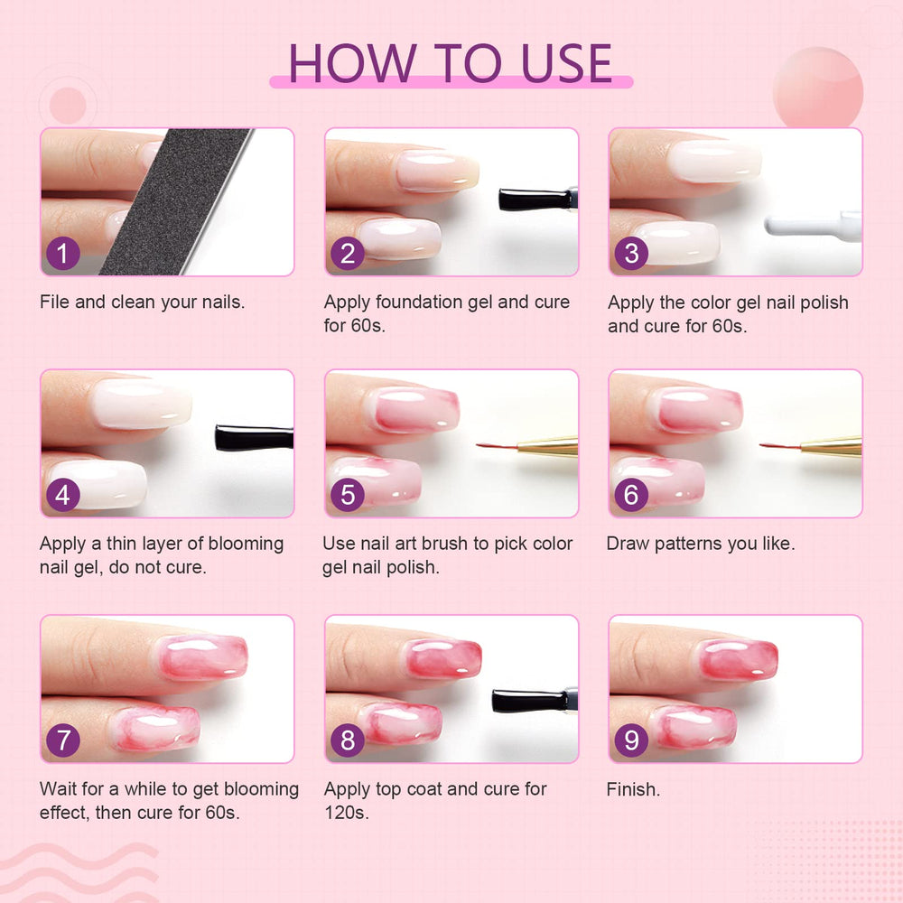 SAVILAND Blooming Gel home salon setup for DIY nail art at home