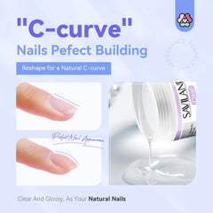 SAVILAND Builder Nail Gel Kit 100 nail forms enables comfortable shaping