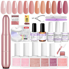SAVILAND builder gel bottle collection for strong, long-lasting nails
