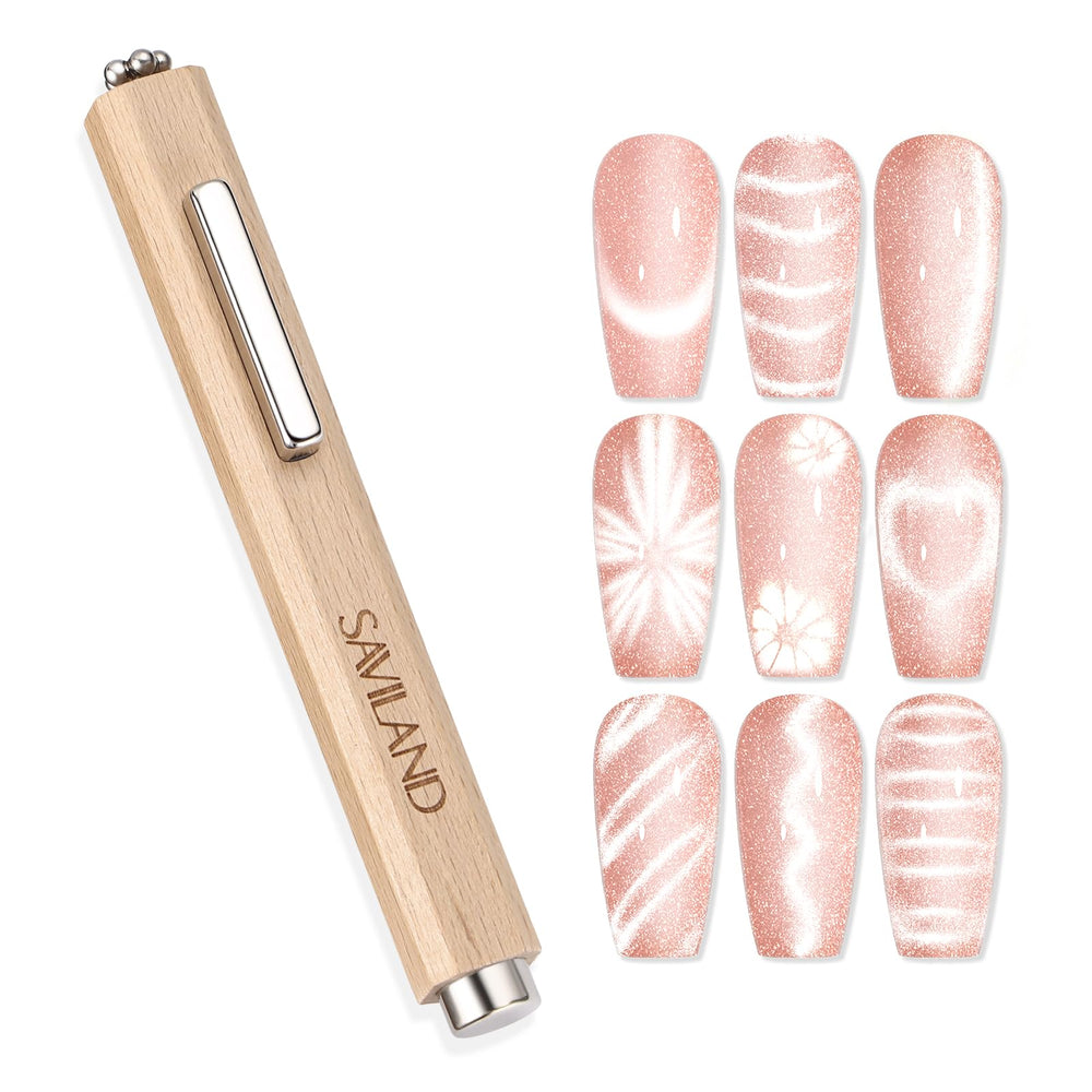 SAVILAND Cat Eye Magnet Round shape for precise home nail art.